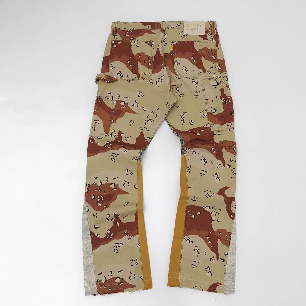 Camo Flared Animal Print Jeans