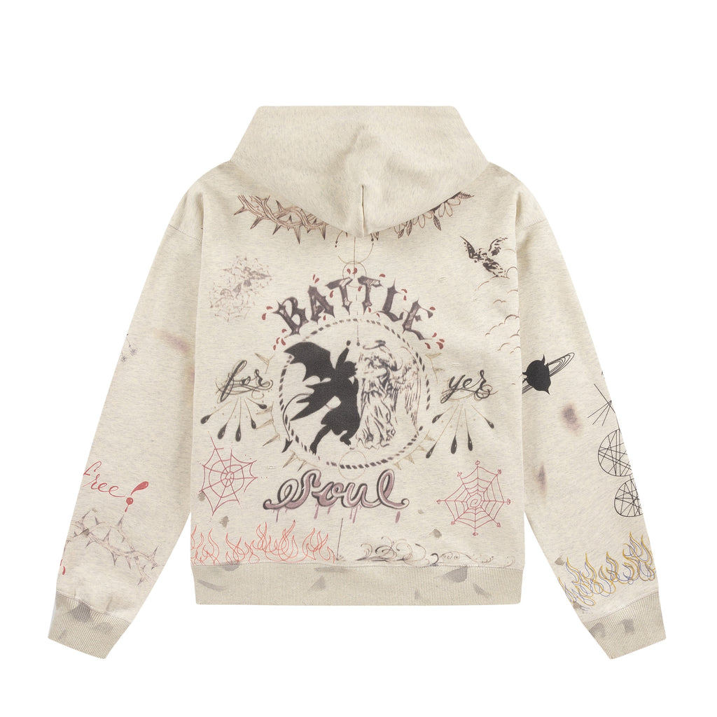Cream Angel Hoodie
