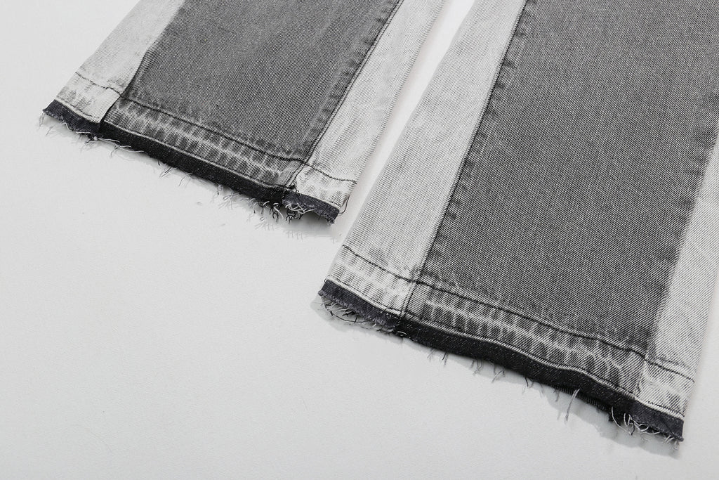 Gray Flared Jeans