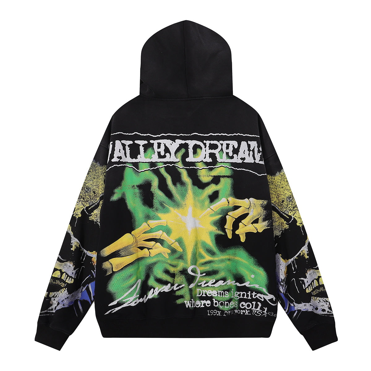 Skull Print Hoodie