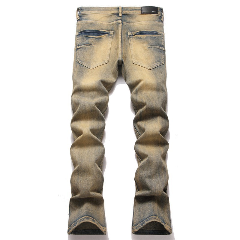 Stacked Wing Print Jeans